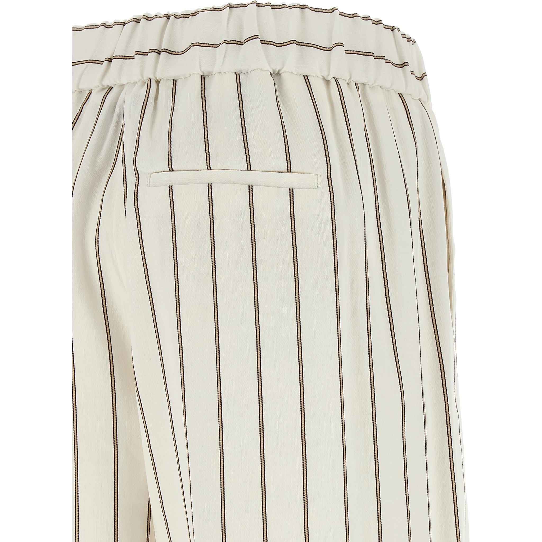 White Linen Casual Pants