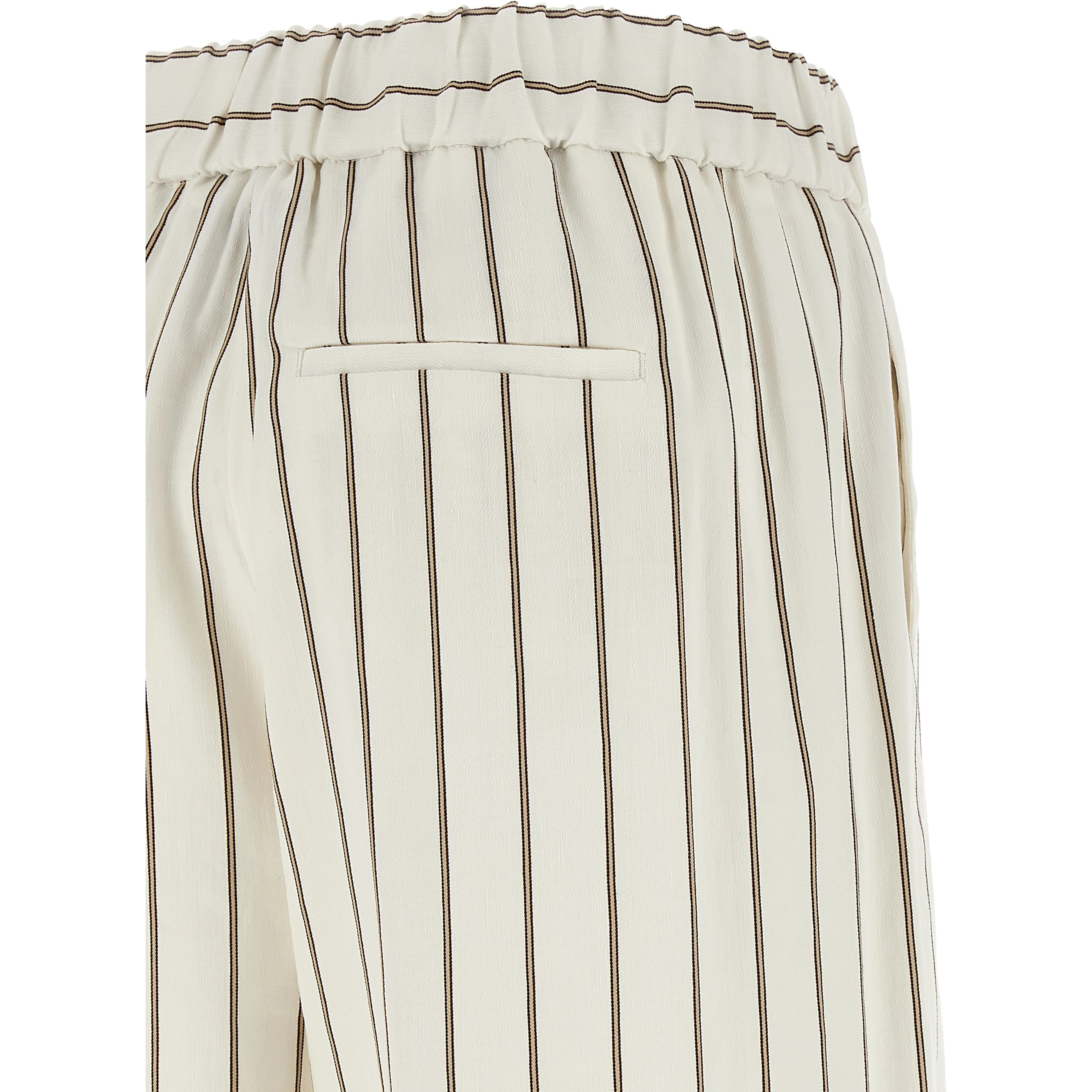 White Linen Casual Pants