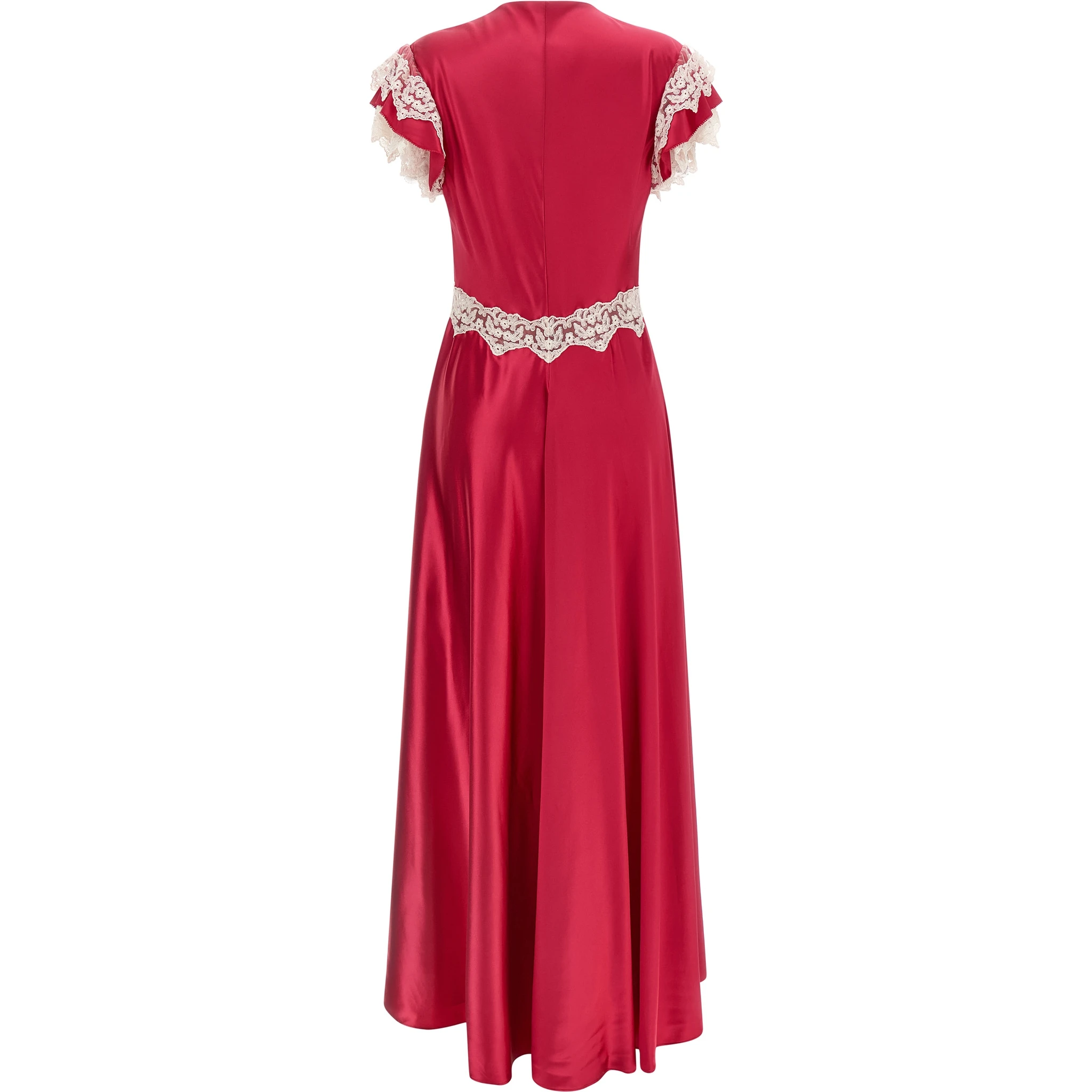 Fuchsia Viscose Long Dress