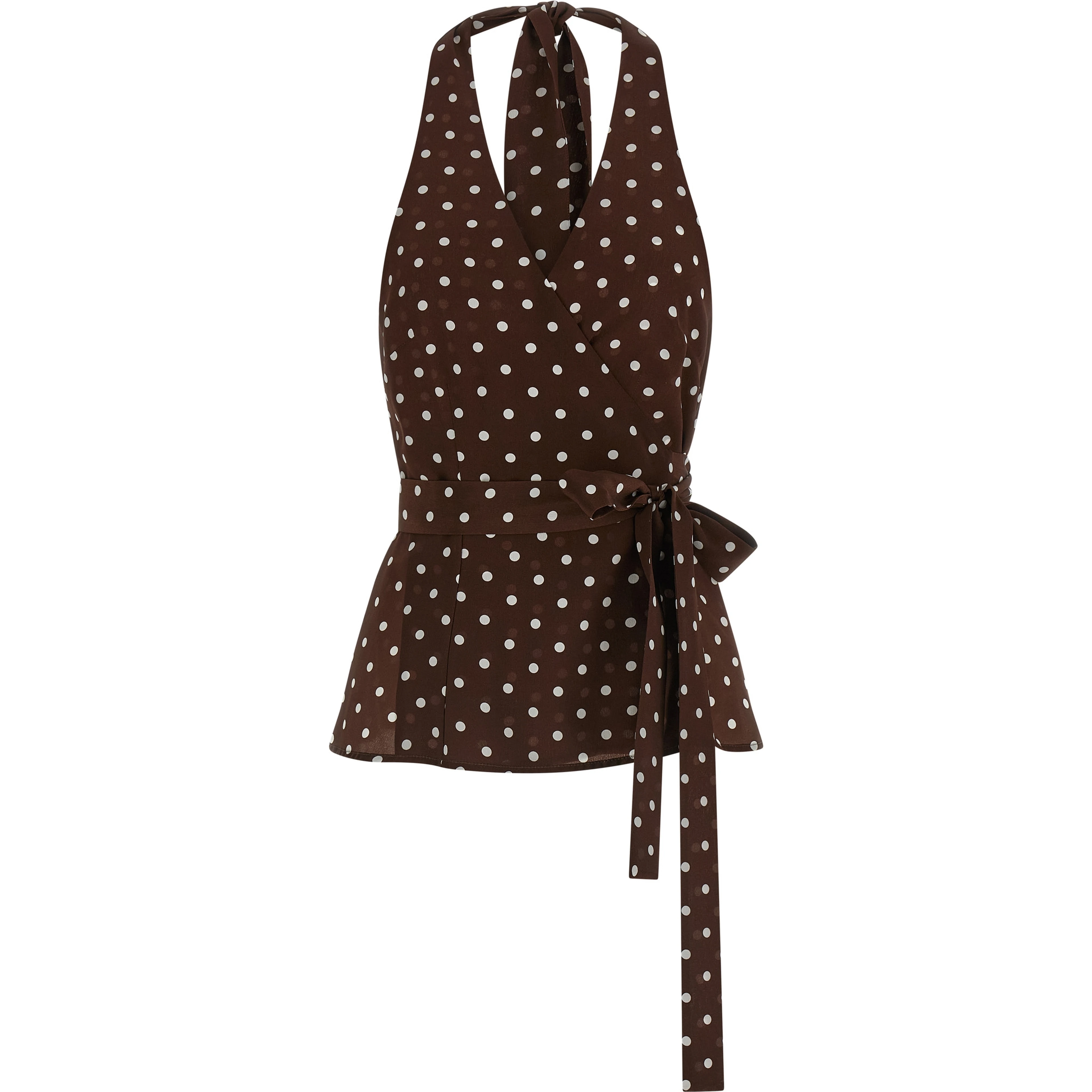 Brown Silk Tank Tops