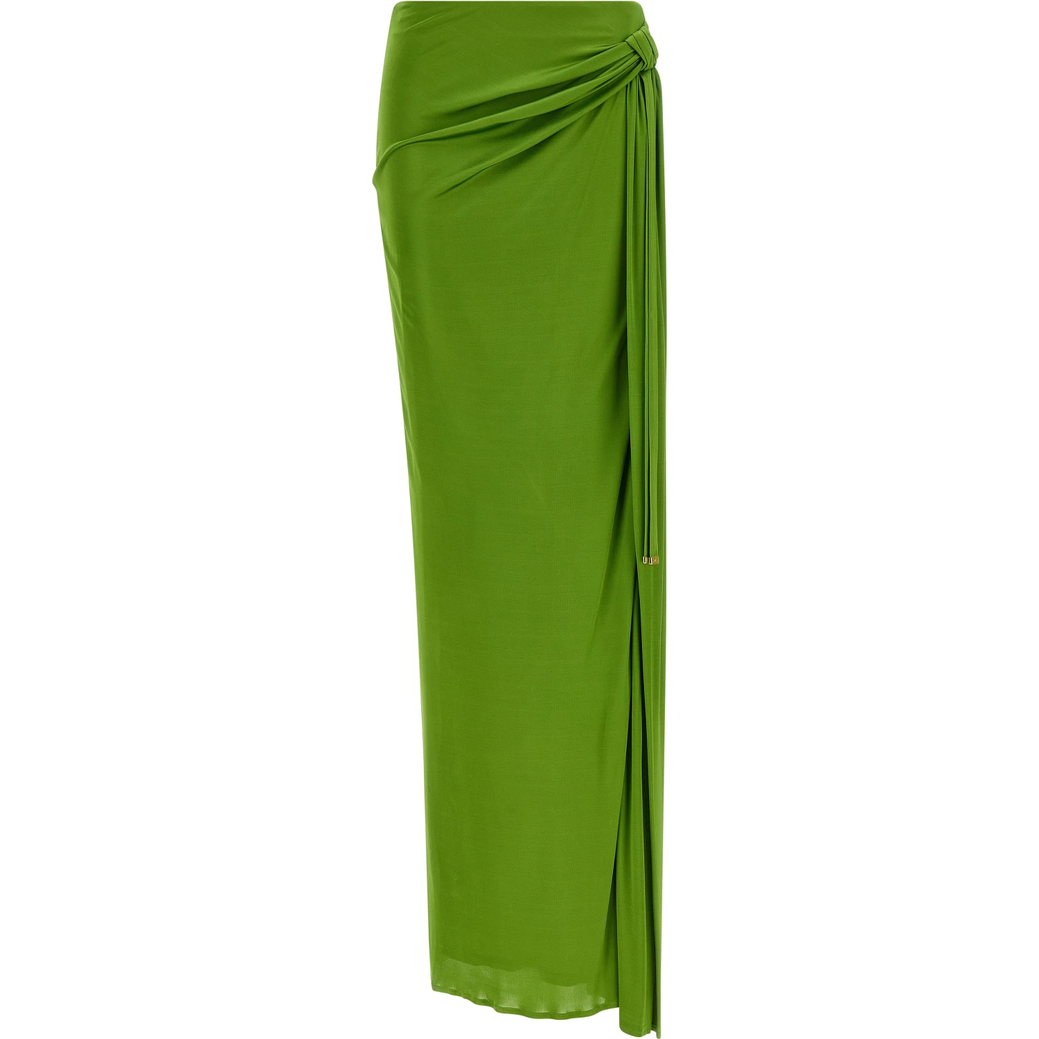 Bicolor Viscose Mini Skirt