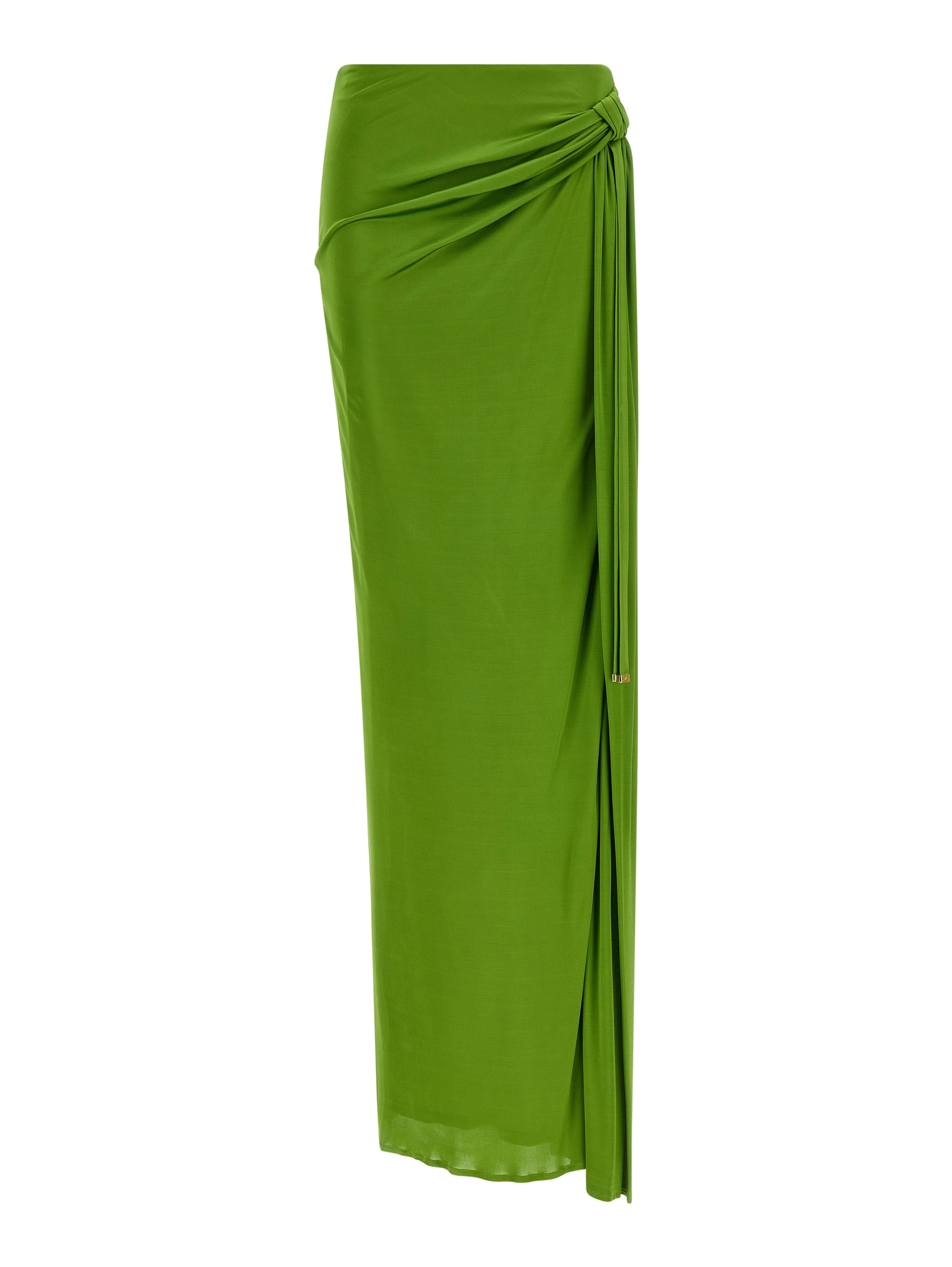 Bicolor Viscose Mini Skirt