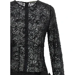 Black Viscose Long Dress