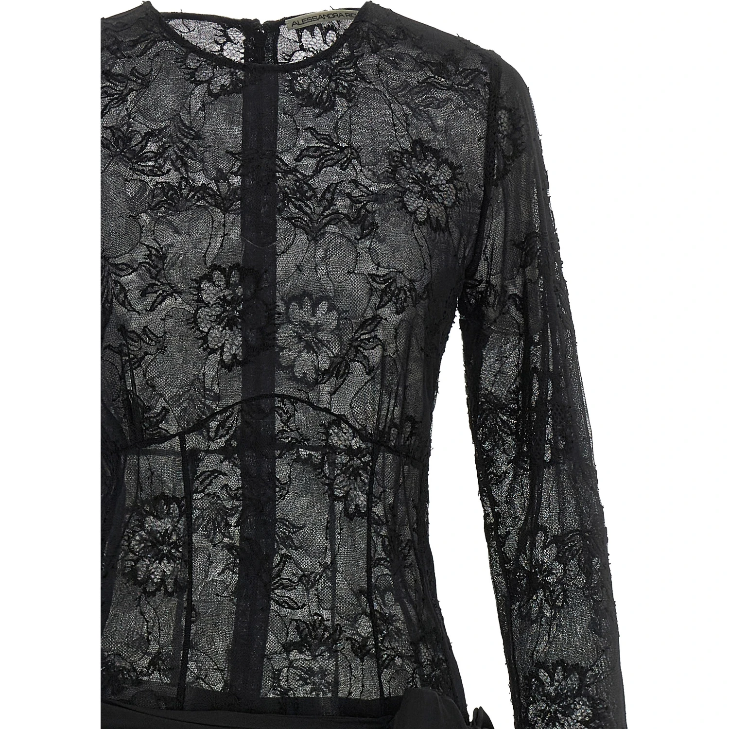 Black Viscose Long Dress