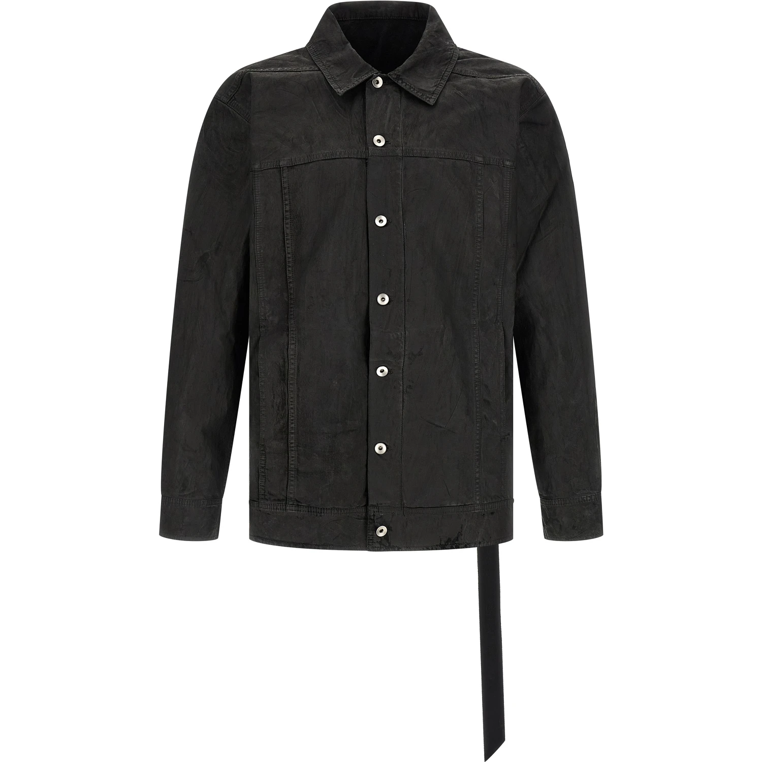 Black Cotton Denim Jacket