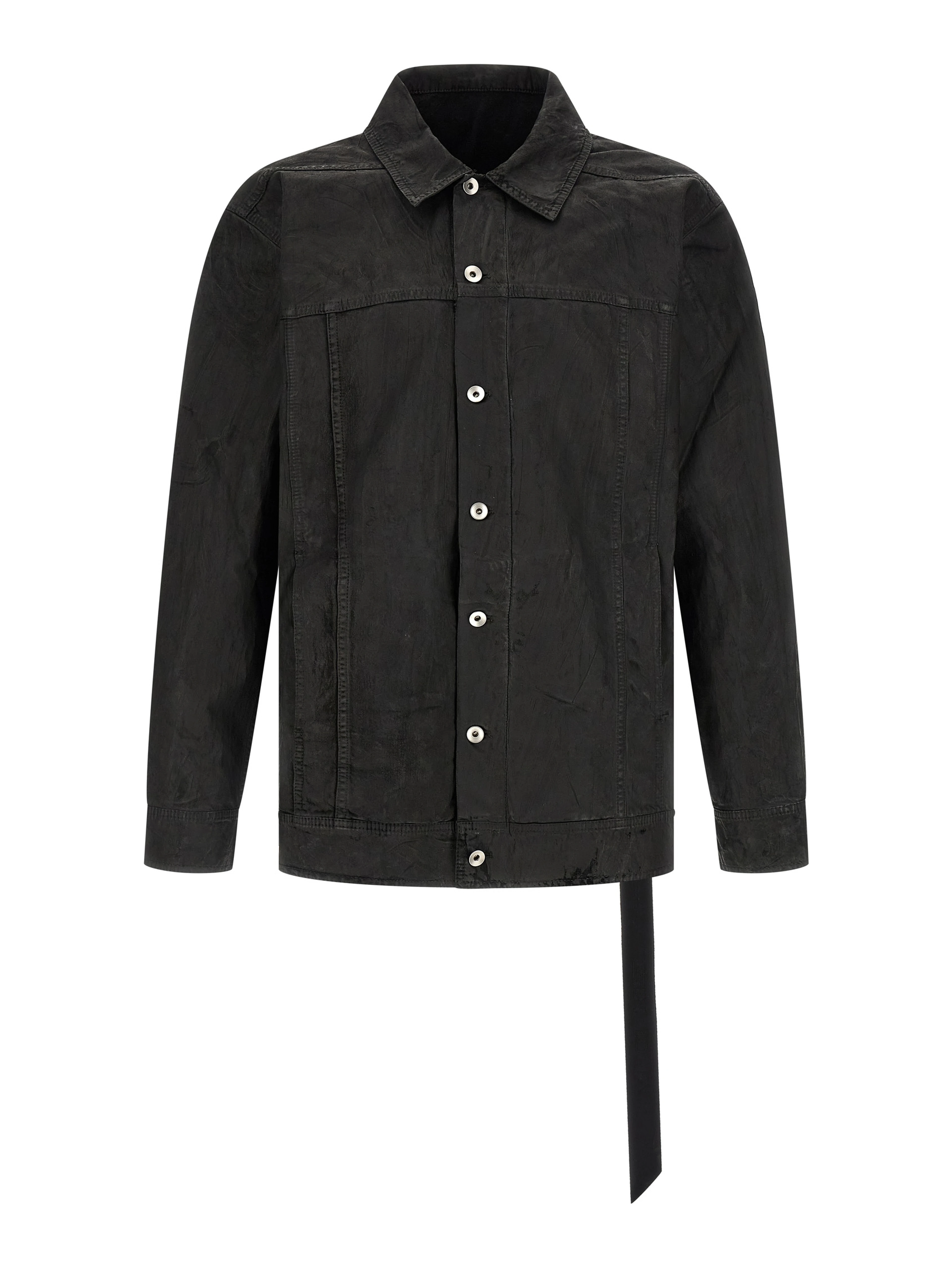 Black Cotton Denim Jacket