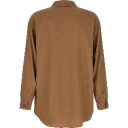 Brown Acetate Blouse