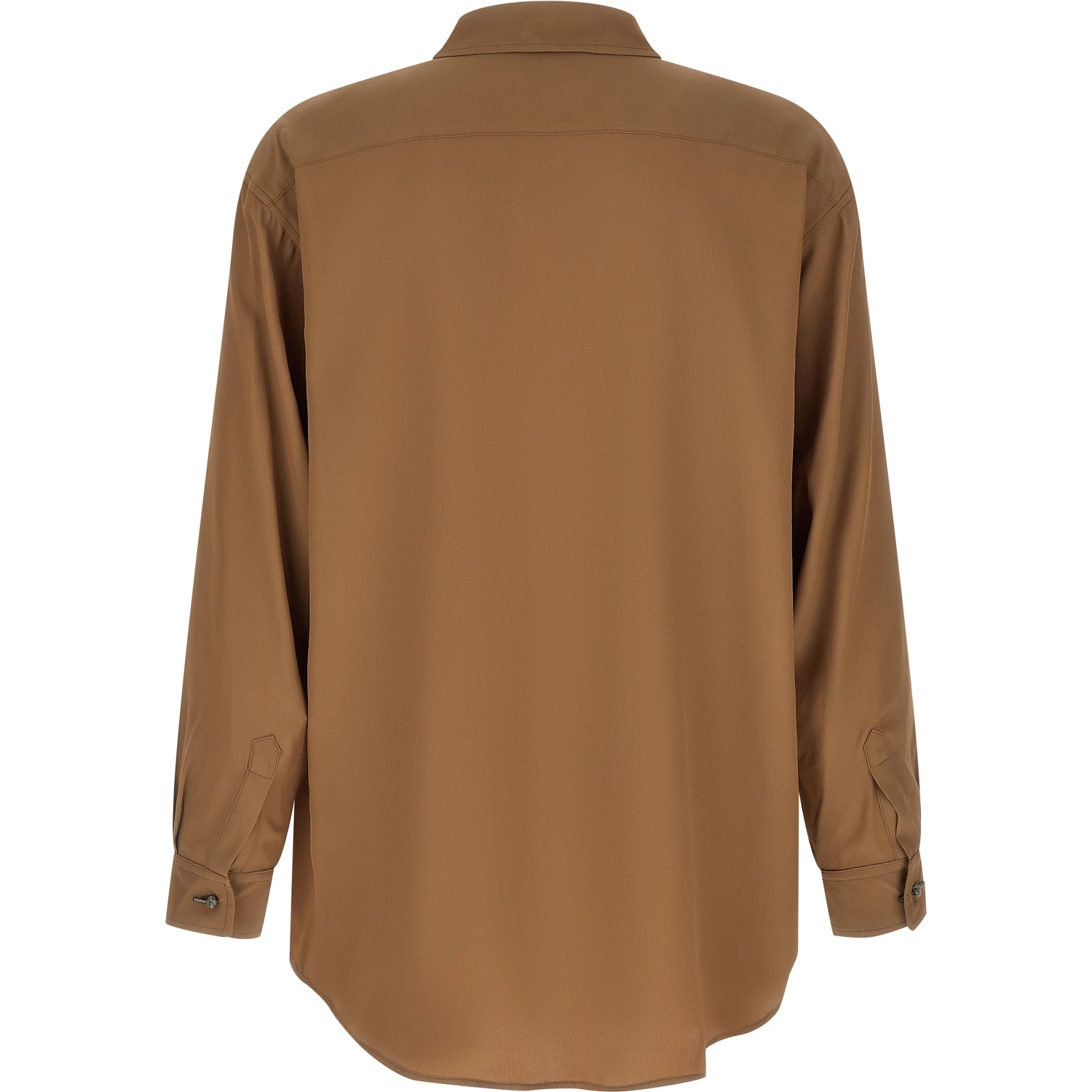 Brown Acetate Blouse