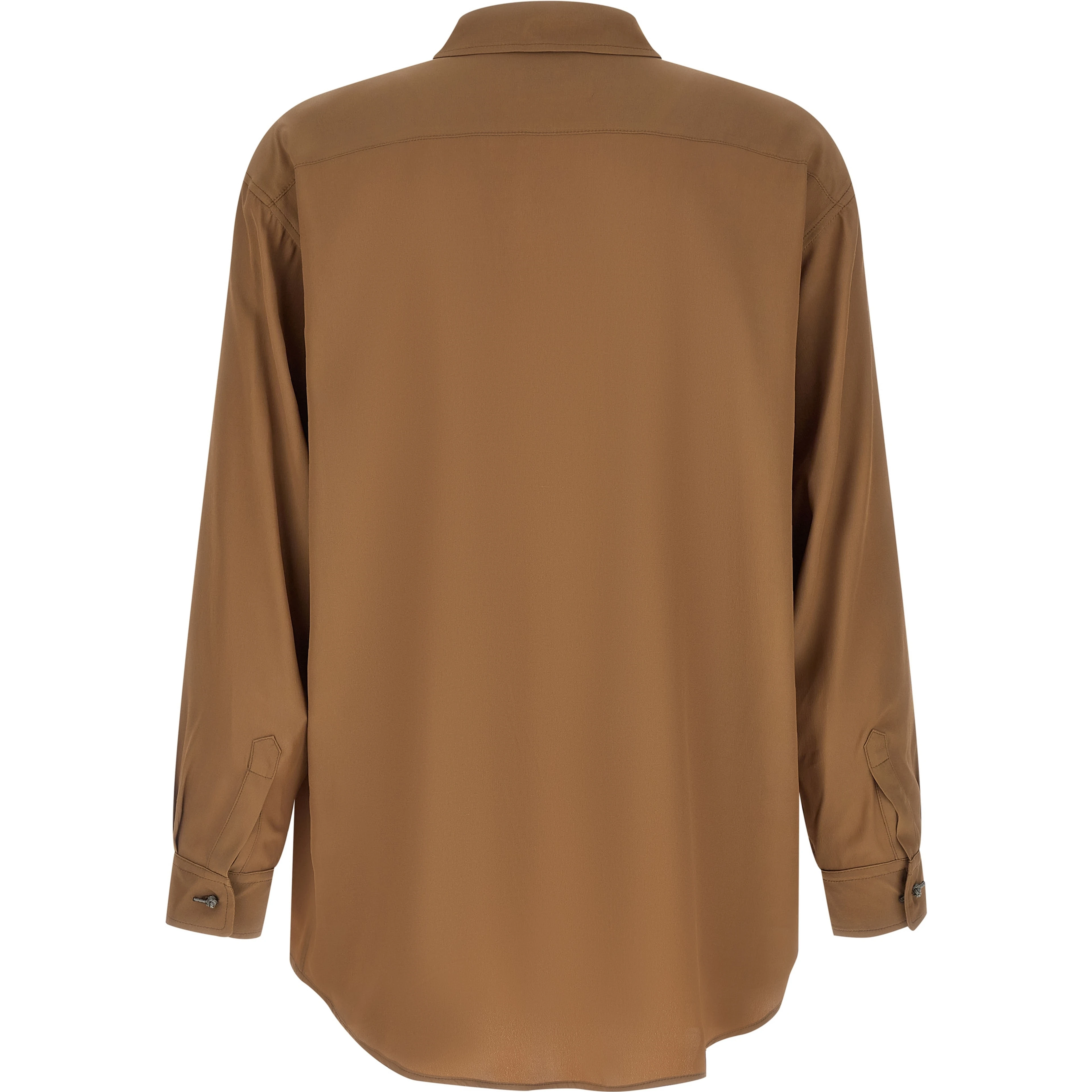 Brown Acetate Blouse