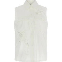 White Polyamide Blouse