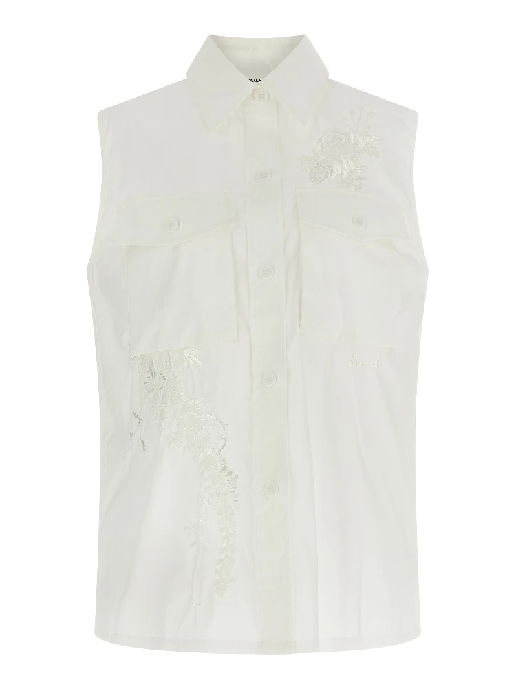 White Polyamide Blouse