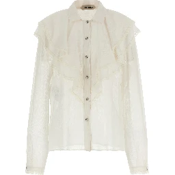 Beige Acetate Blouse