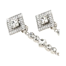 Silver Plastic Earrings