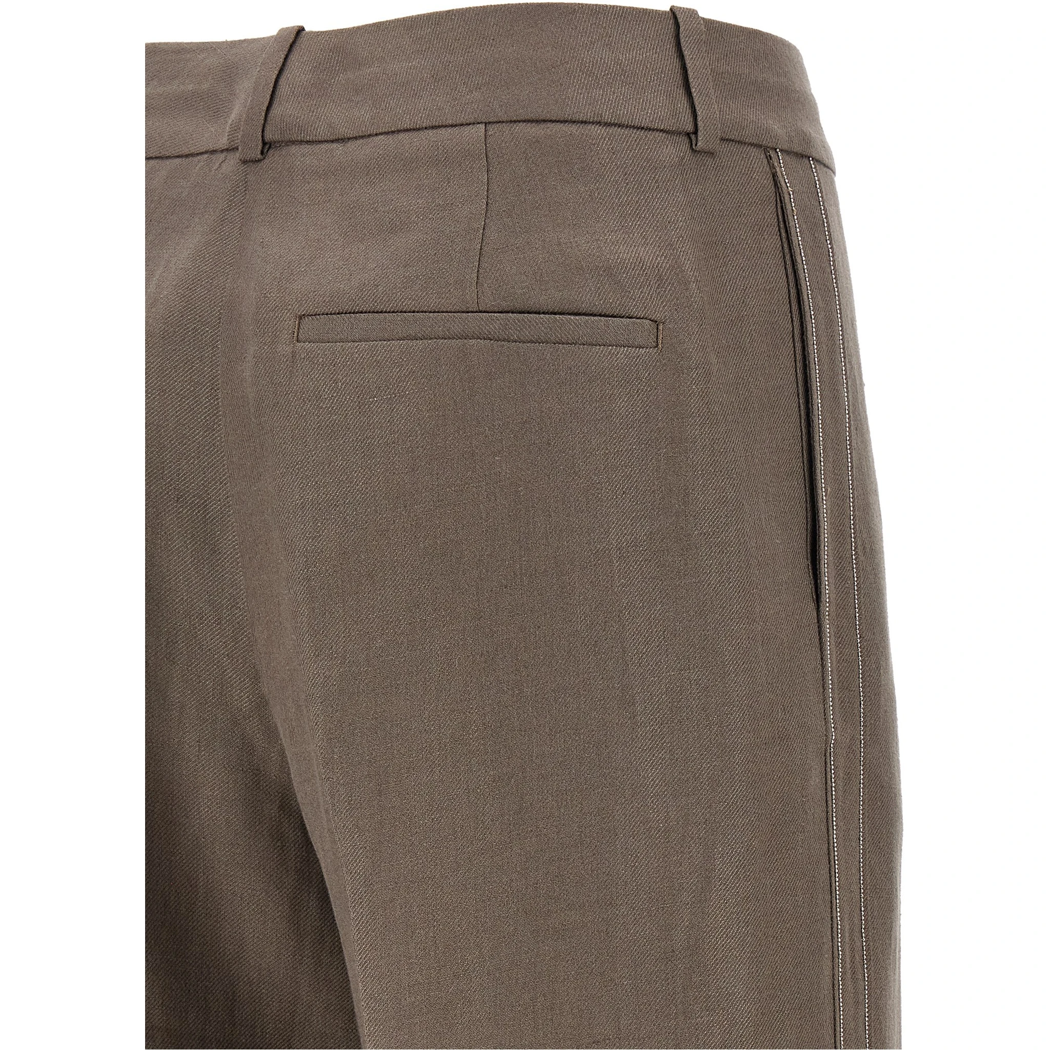 Brown Linen Pants