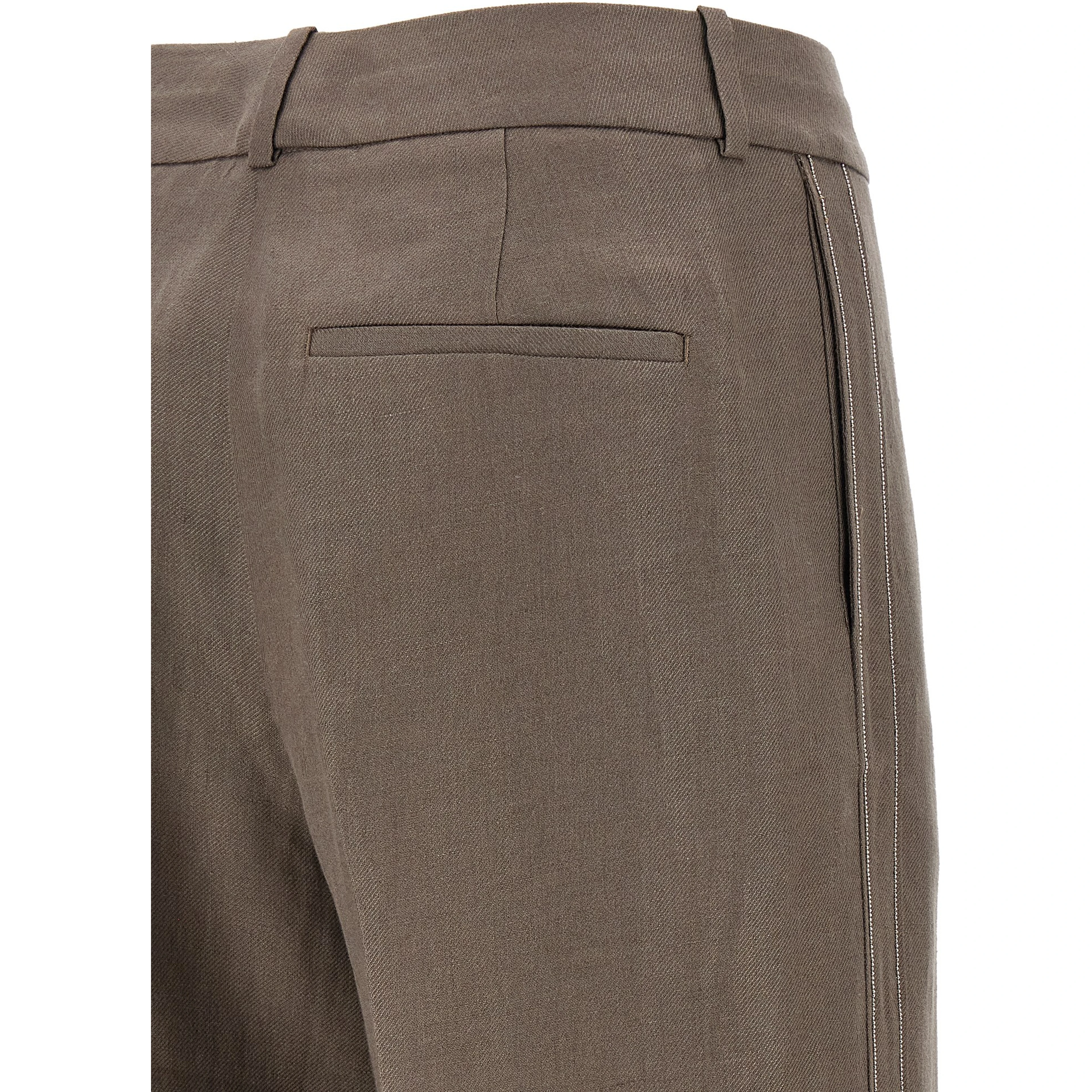 Brown Linen Pants