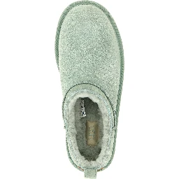 Bicolor Leather Ankle Boots