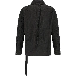 Black Cotton Denim Jacket