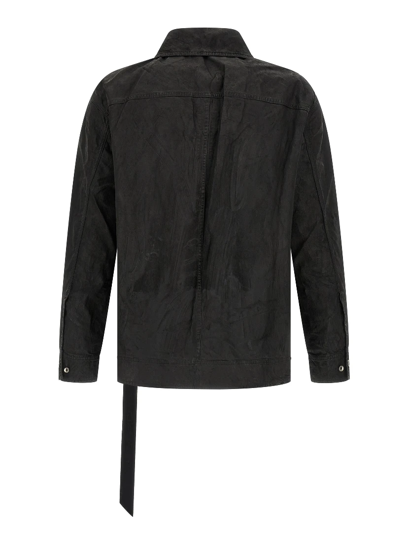 Black Cotton Denim Jacket