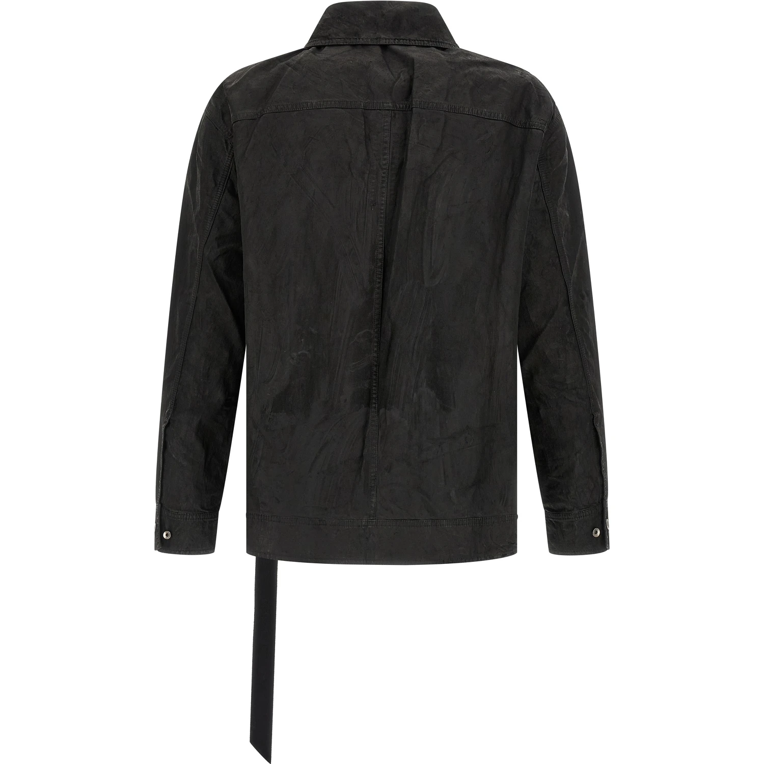 Black Cotton Denim Jacket