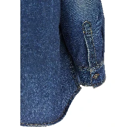 Blue Polyester Blouse