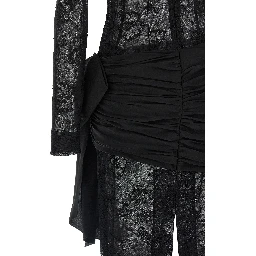 Black Viscose Long Dress