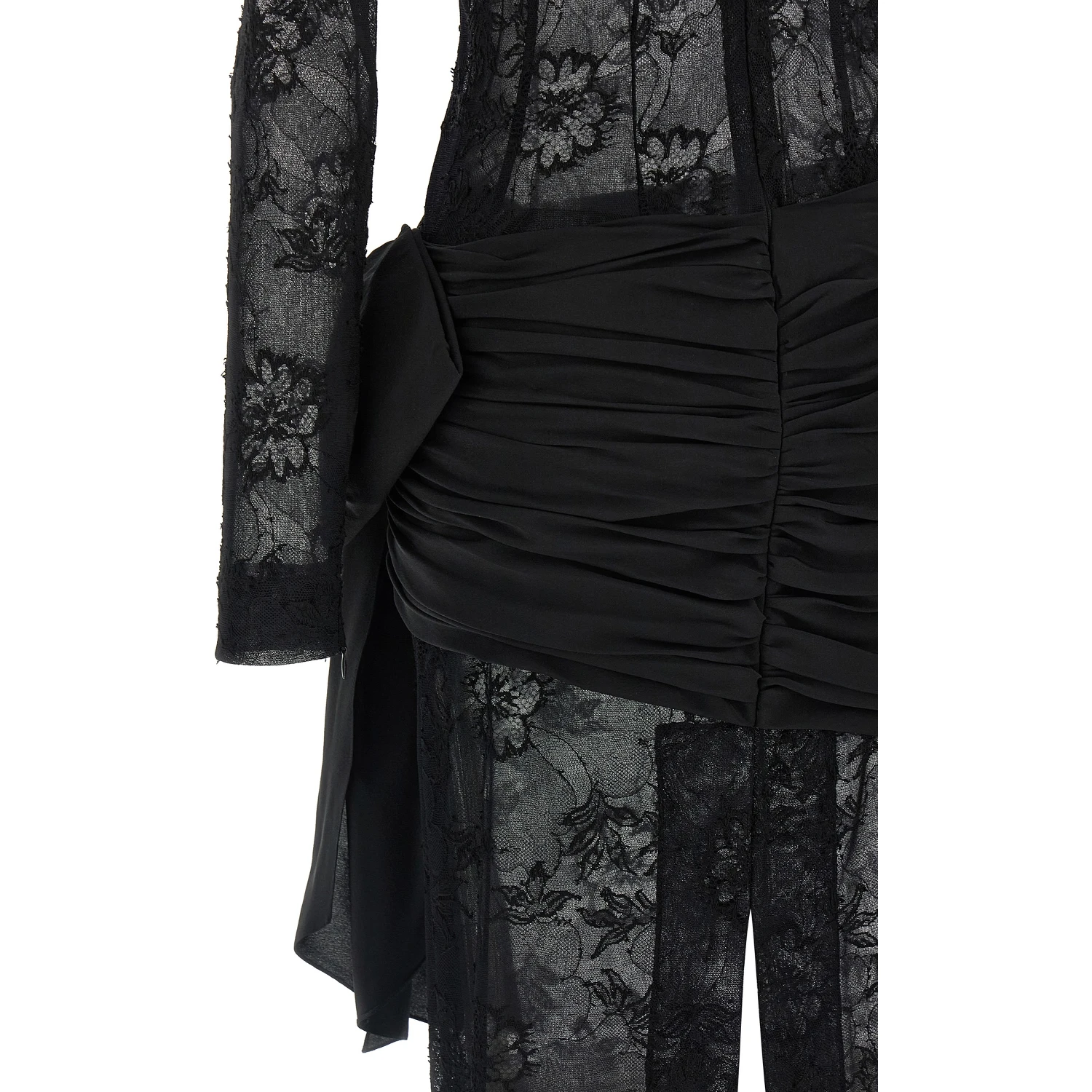 Black Viscose Long Dress