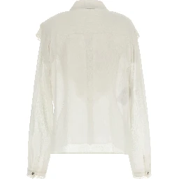 Beige Acetate Blouse