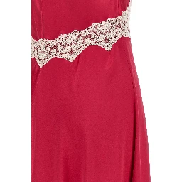 Fuchsia Viscose Long Dress