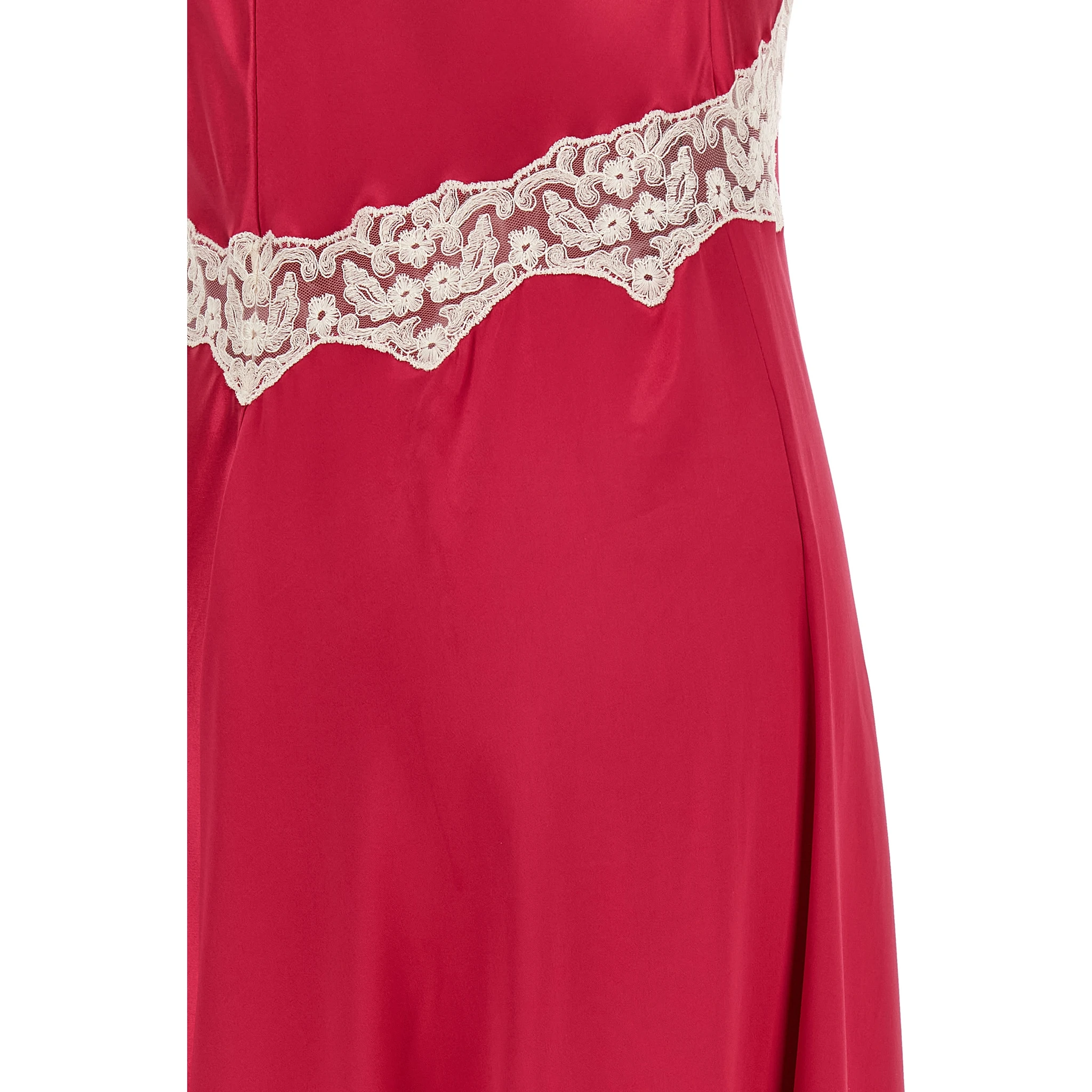 Fuchsia Viscose Long Dress