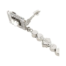 Silver Plastic Earrings