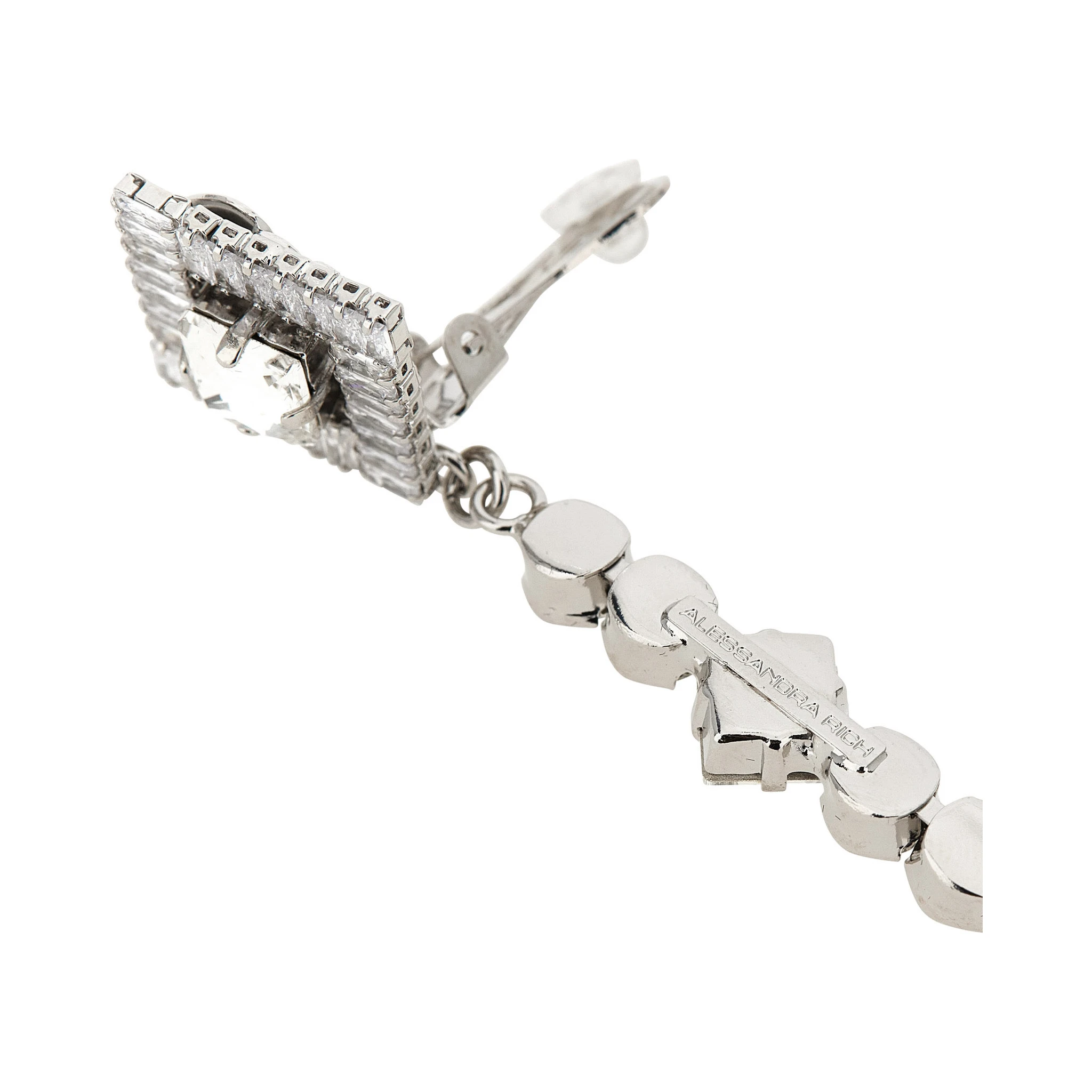 Silver Plastic Earrings
