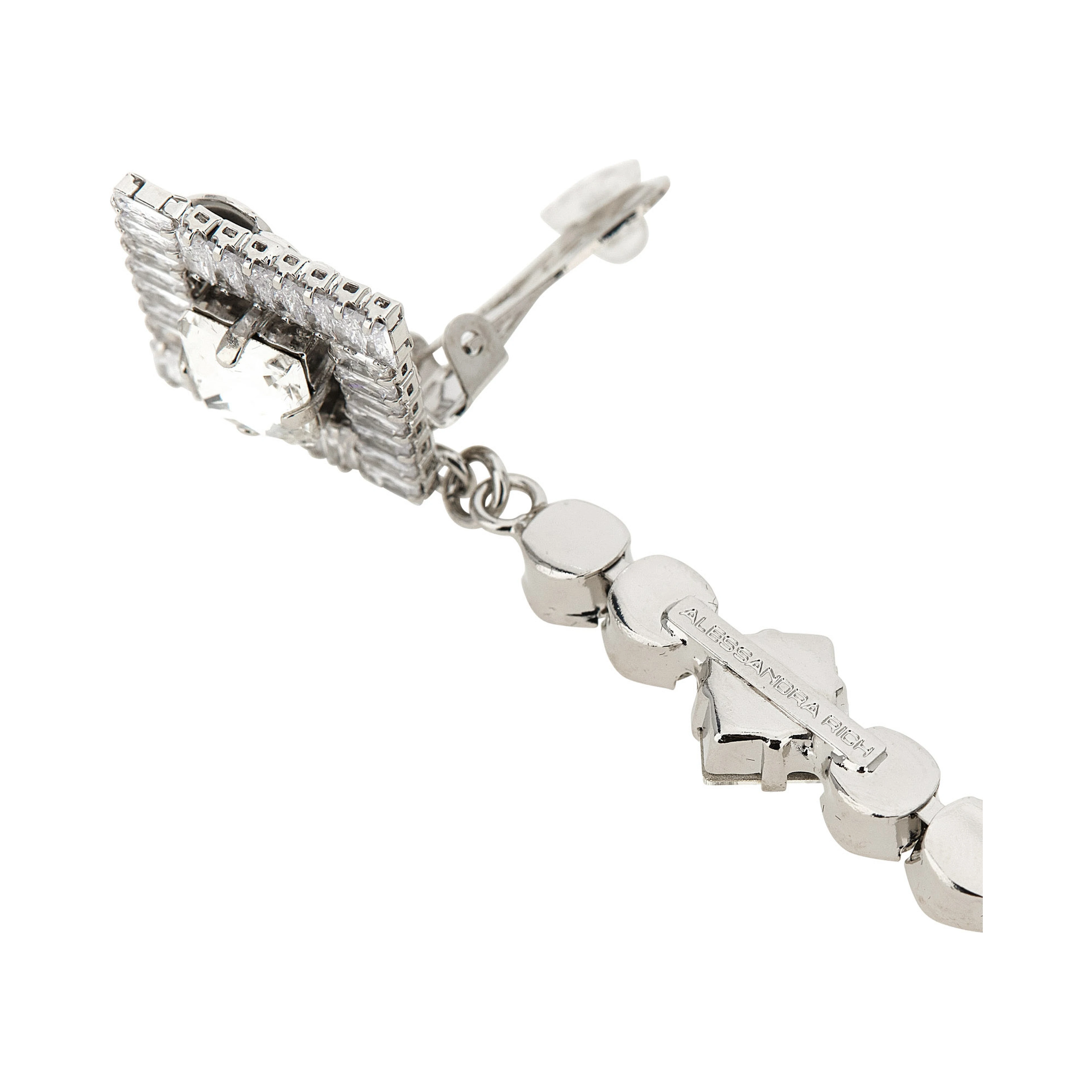 Silver Plastic Earrings