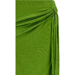 Bicolor Viscose Mini Skirt