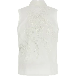 White Polyamide Blouse