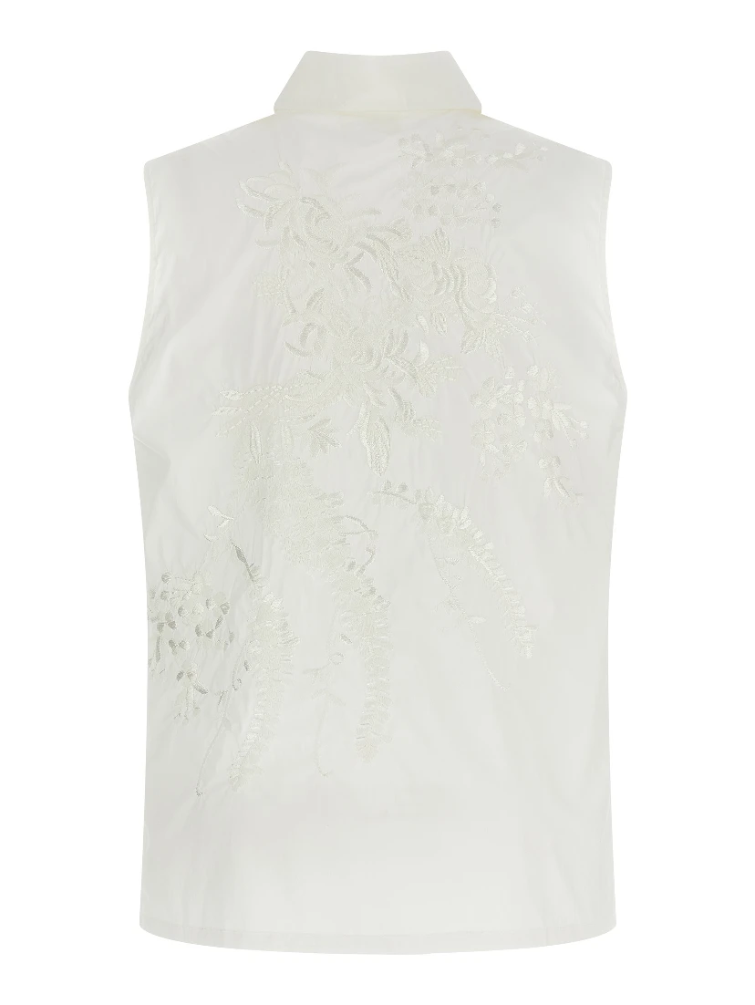 White Polyamide Blouse