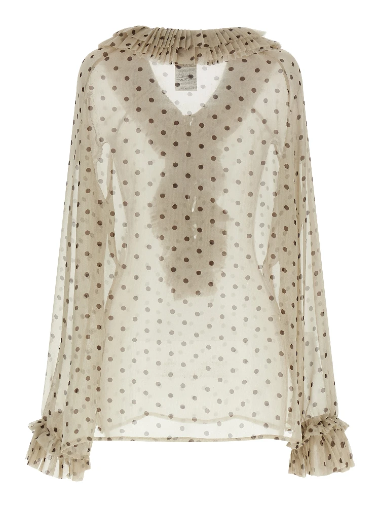 Beige Polyester Blouse alternative