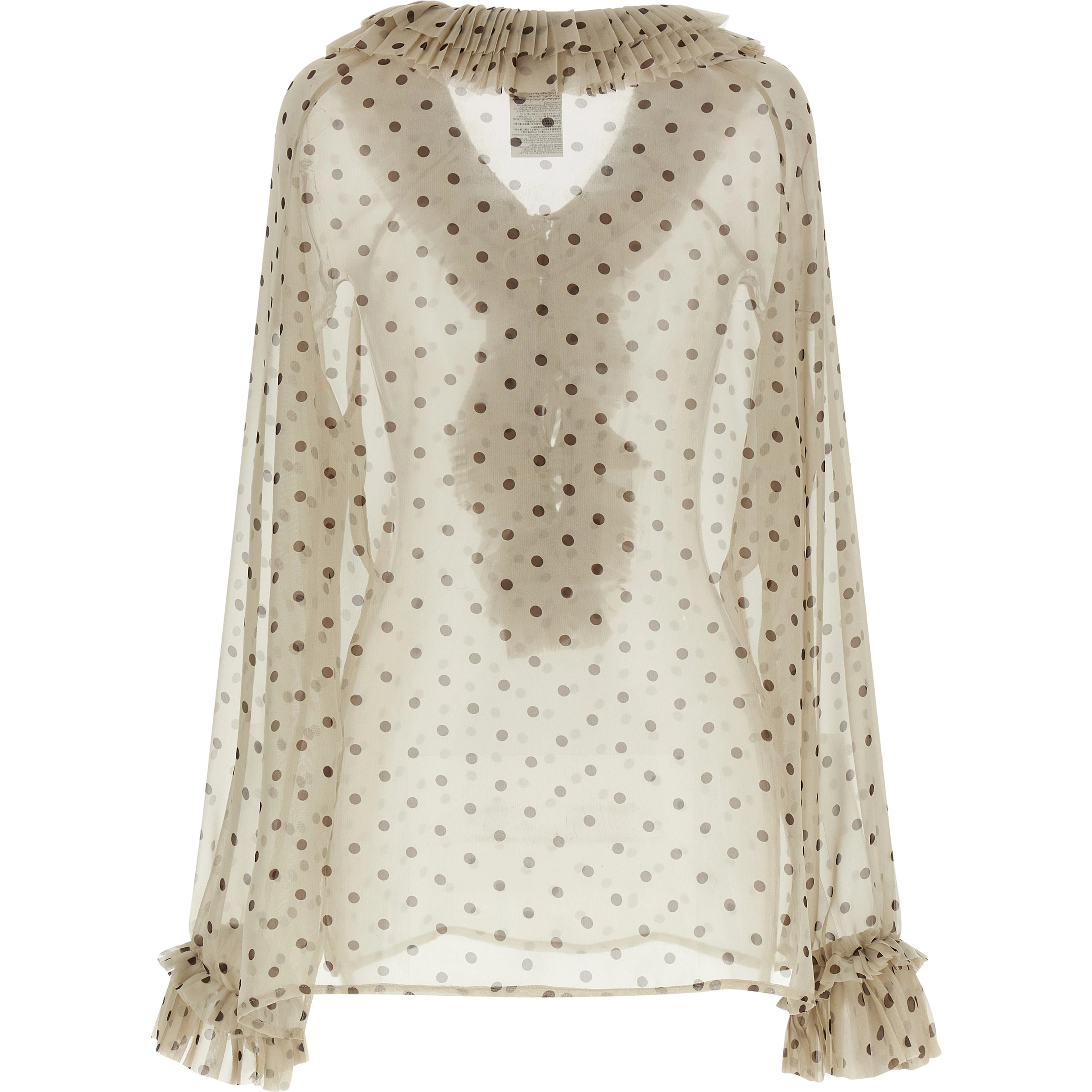 Beige Polyester Blouse