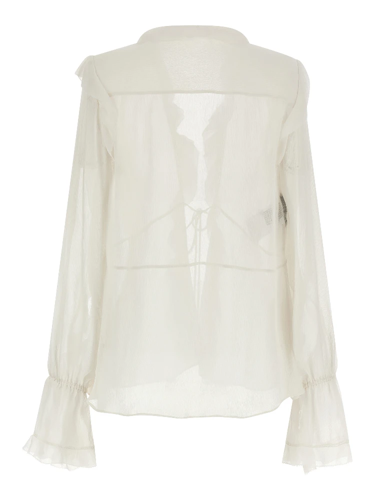 Beige Acetate Blouse alternative