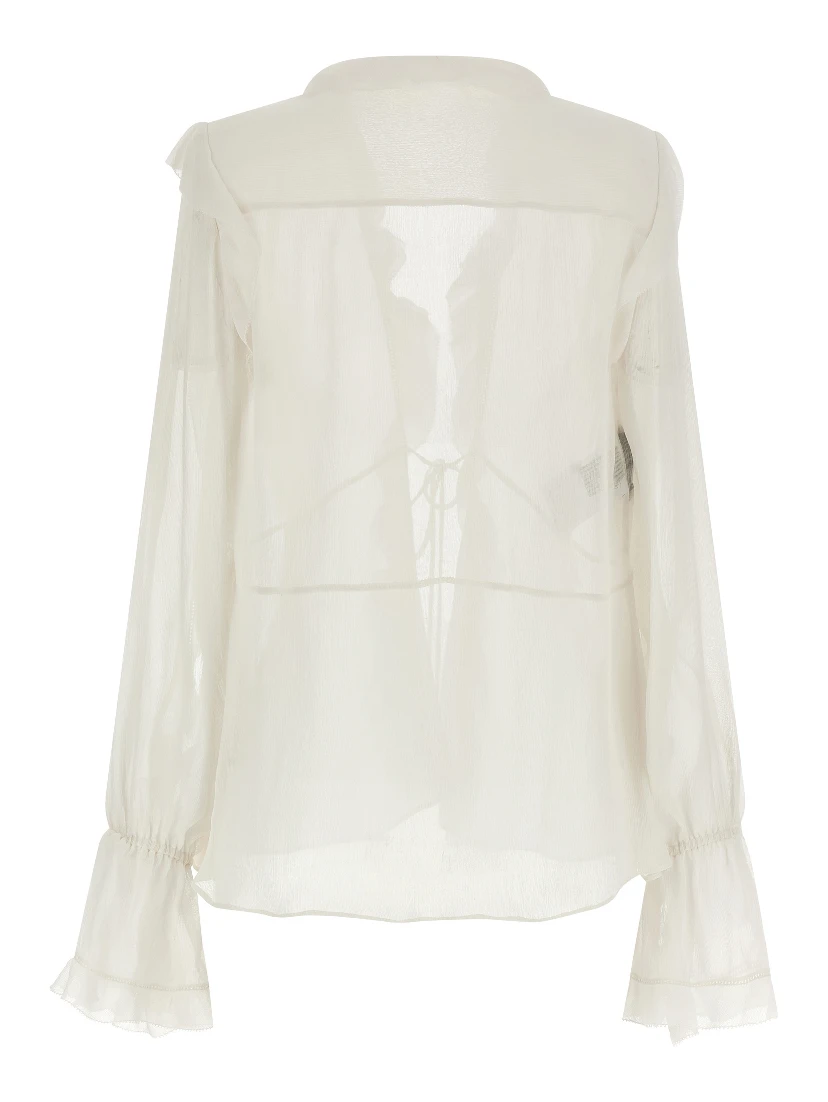 Beige Acetate Blouse