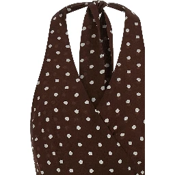 Brown Silk Tank Tops