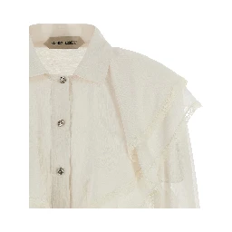 Beige Acetate Blouse