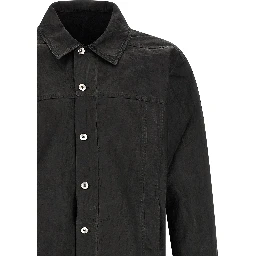 Black Cotton Denim Jacket