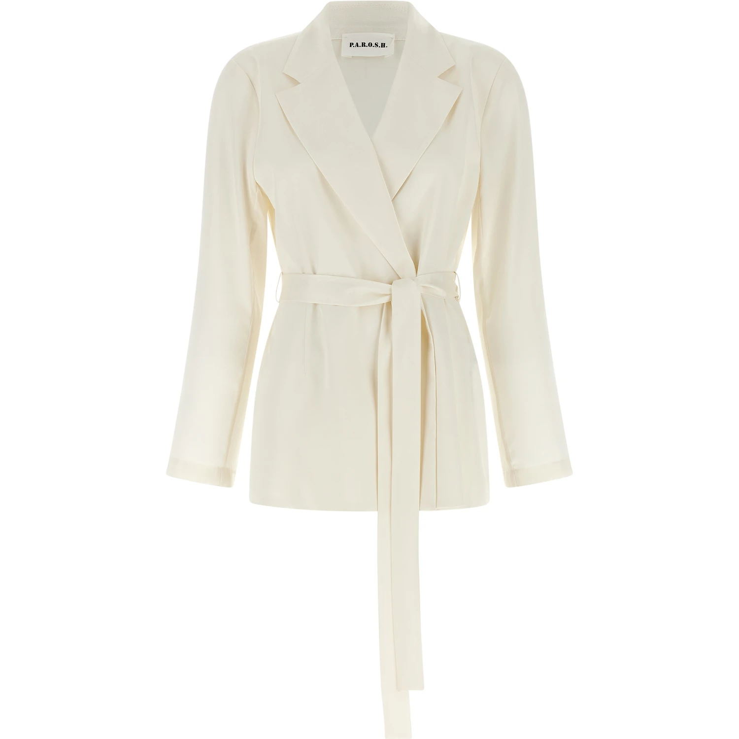 White Polyester Blazer