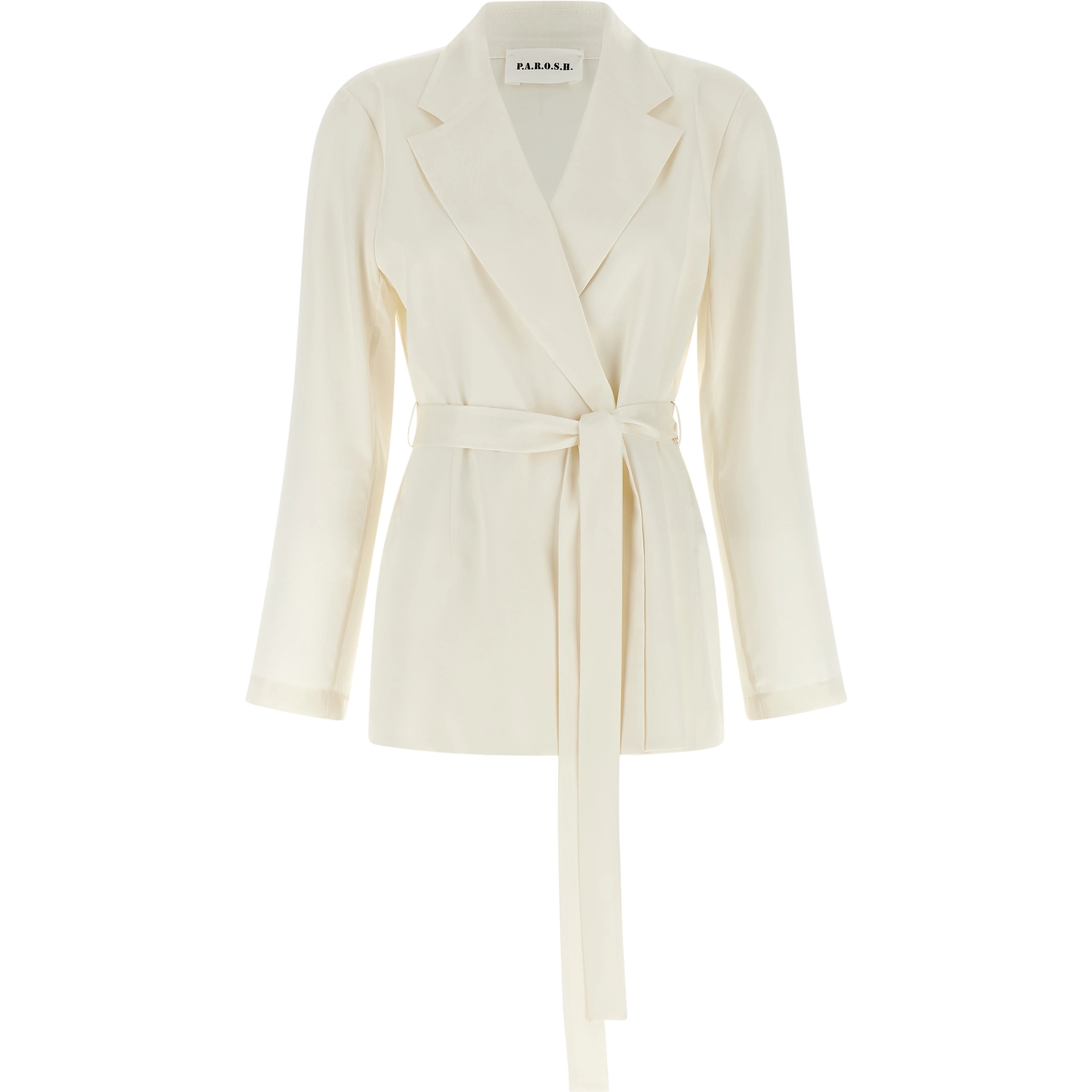 White Polyester Blazer