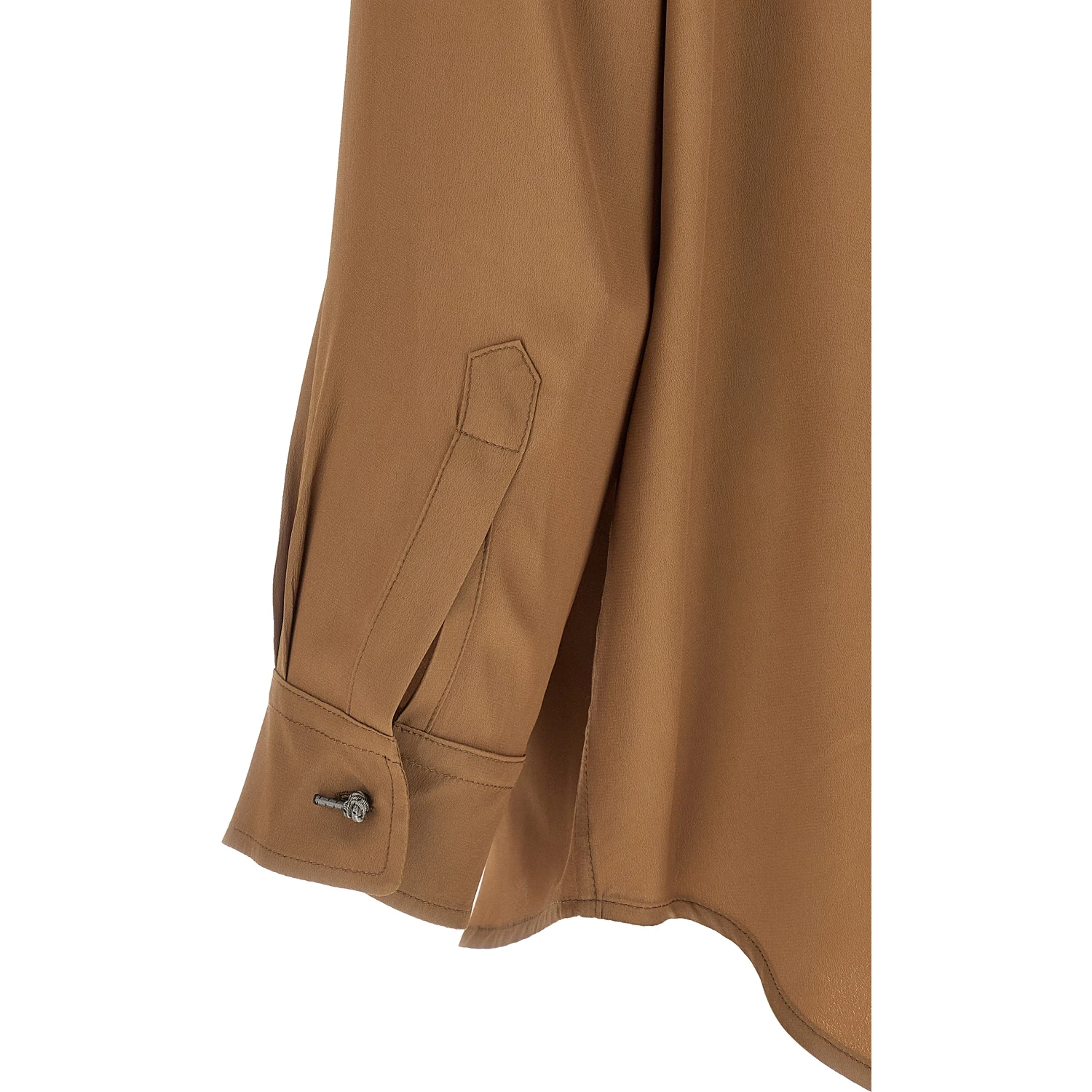 Brown Acetate Blouse