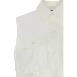 White Polyamide Blouse
