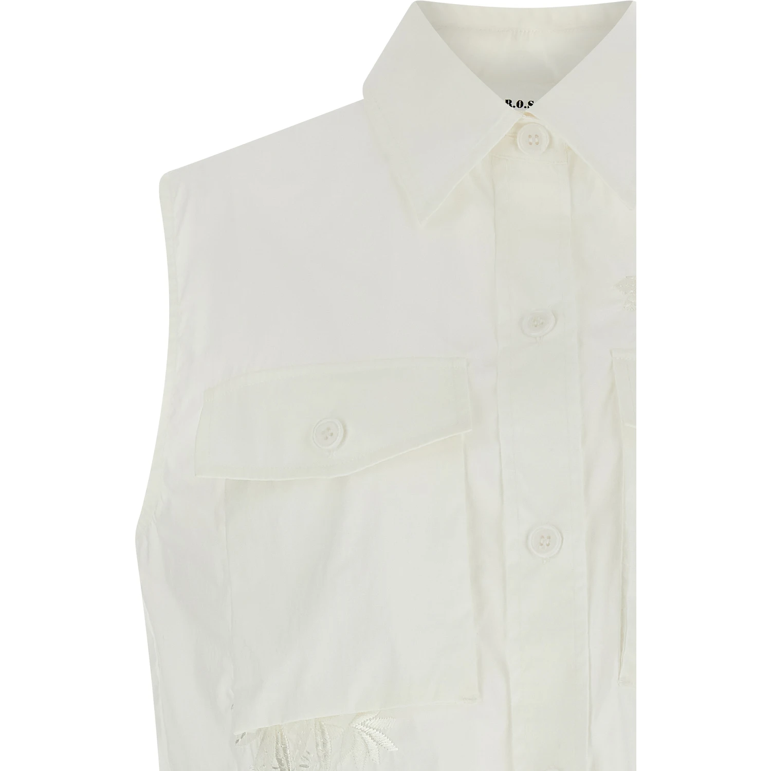 White Polyamide Blouse