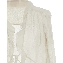 Beige Acetate Blouse