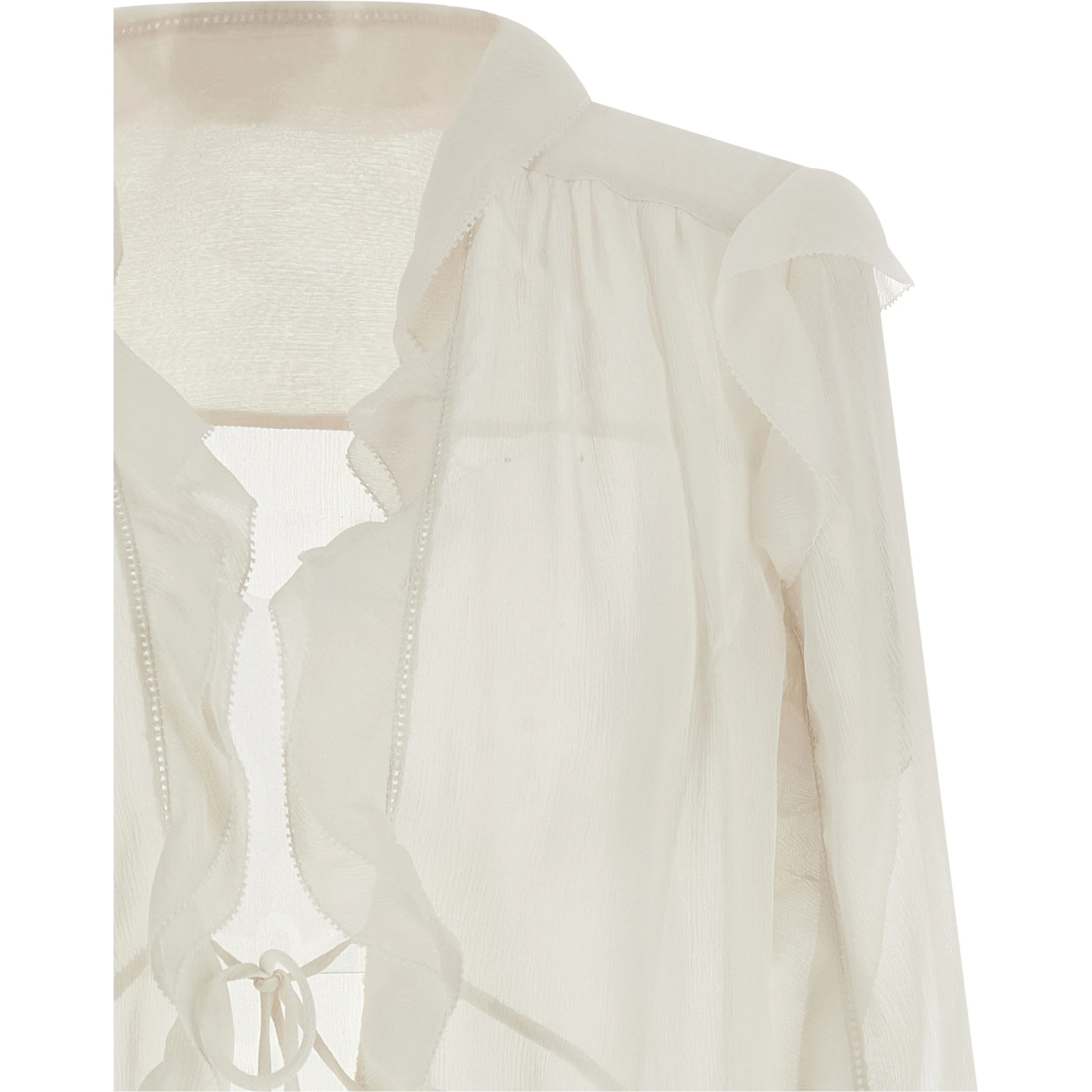 Beige Acetate Blouse