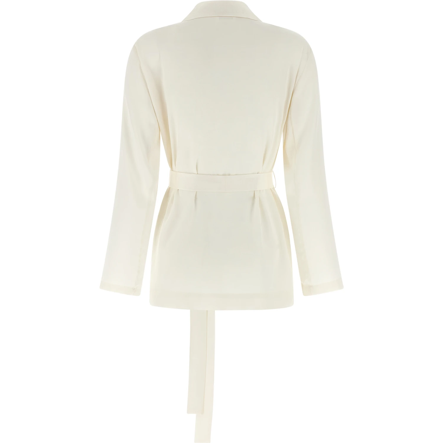 White Polyester Blazer